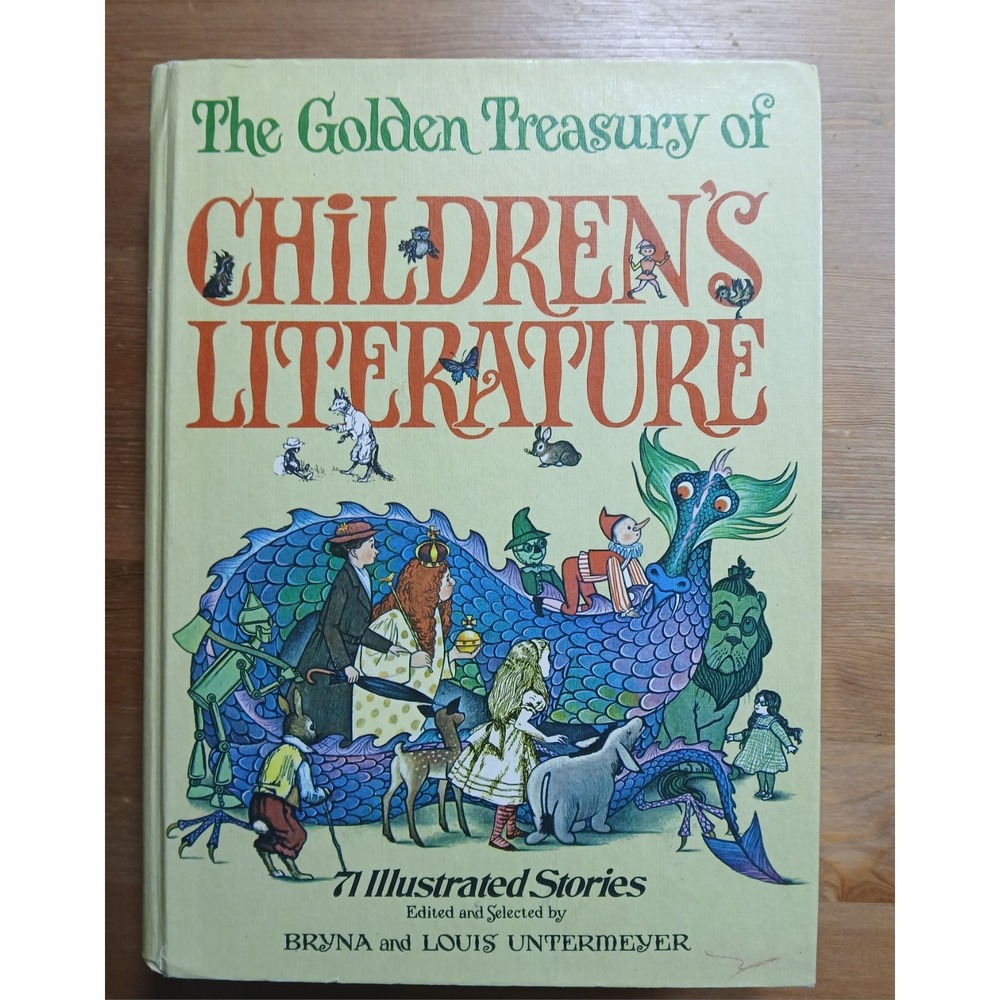 Vintage 1971 HC The Golden Treasury of Children's Literature Untermeyer Good!